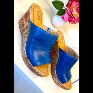 Leather Wedge Sandal b•O•C Born Concept